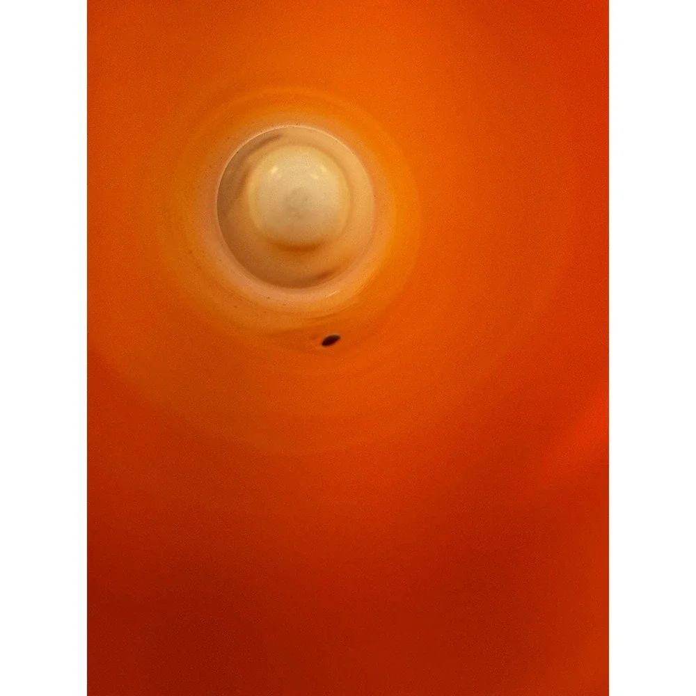 De Vera 1994 Tangerine Studio Art Glass Vase Hand‎ Blown Signed 13.5
